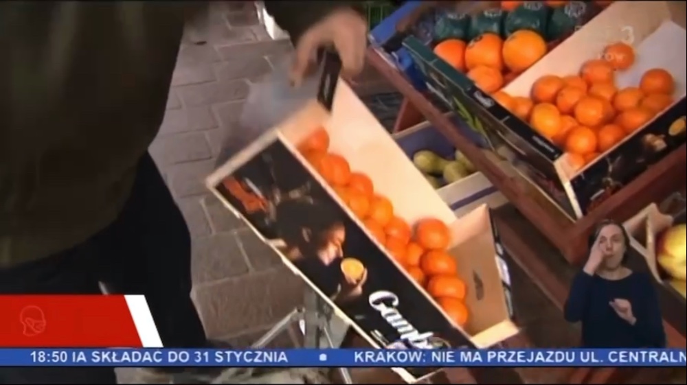 GAMBÍN tangerines, starring on Polish television